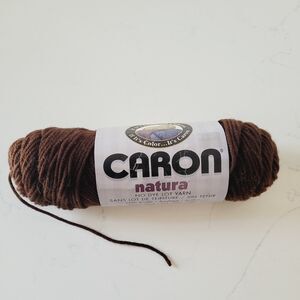 Caron Natura Yarn Espresso 0208 Yarn 1 Skein 3 oz No Dye Lot